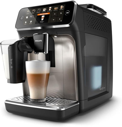 Serie 5400 Kaffeevollautomat EP5447/90 – 12 Kaffeespezialitäten,LatteGo Milchsystem,Intuitives Display,4 Benutzerprofile